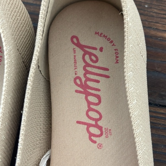 NWT Jellypop Women's Tan Mesh Ballet Flats - Picture 6 of 7